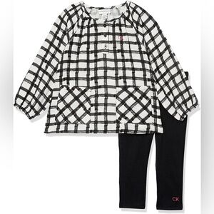 Calvin Klein Kids Set - Black and White Grid